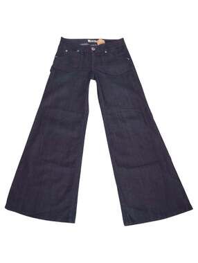 Y2K HUDSON Low Rise Wide Leg Jeans (S/M)